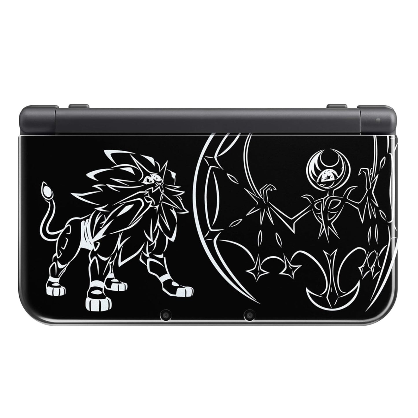 New Nintendo 3DS XL Modded With Games - Solgaleo Lunala Black Edition RESHELL - (USED)