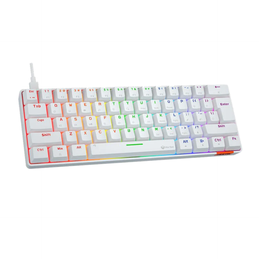 لوحة مفاتيح ميكانيكية سلكية MEETION MK005 Hestia RGB - أبيض | أسود