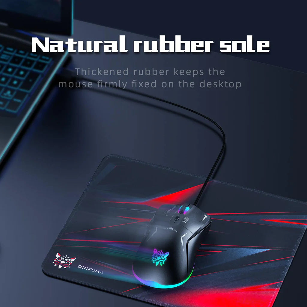 ONIKUMA TZ5006 Professional 5 in 1 Combo Gaming Set - Mouse/Keyboard/Headset/Headset stand/ Mousepad Kit