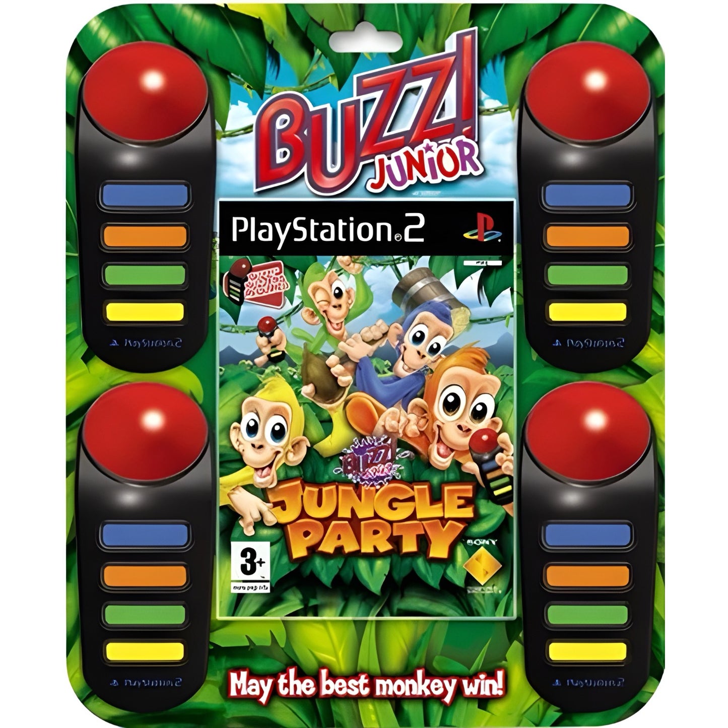 Buzz Jr Jungle Party Bundle - PlayStation 2 (PAL) - (SEALED)