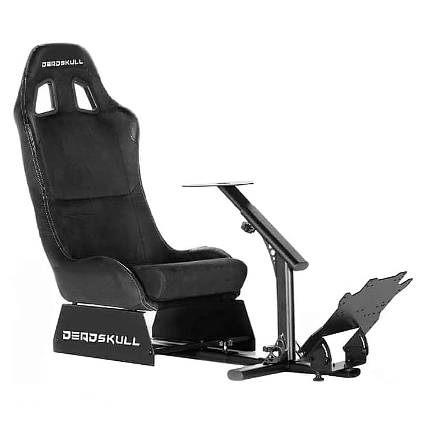 DEADSKULL Racing Seat Gaming Chair Simulator Cockpit Steering Wheel Stand/Chair - Black | Blue | Red