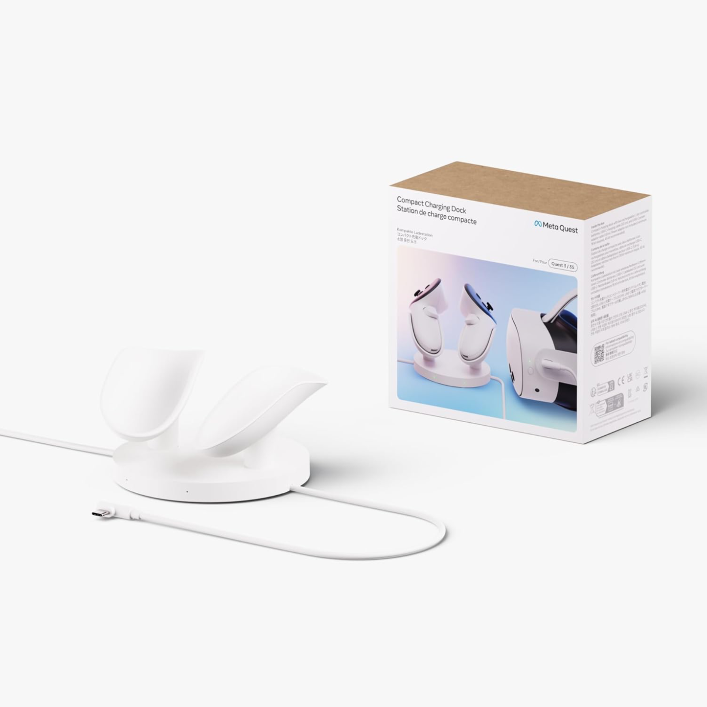 قاعدة شحن Meta Quest Compact — تعمل مع Meta Quest 3/3S