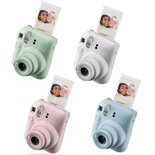 FujiFilm instax mini 12 Camera - Pastel Blue | Mint Green | Blossom Pink | Clay White