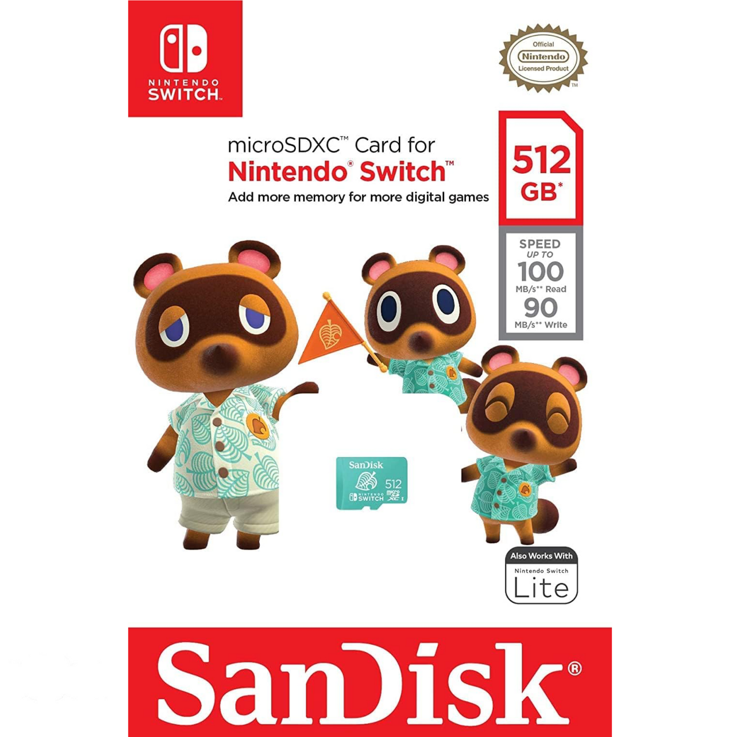 SanDisk 512GB microSDXC-Card, Licensed for Nintendo Switch