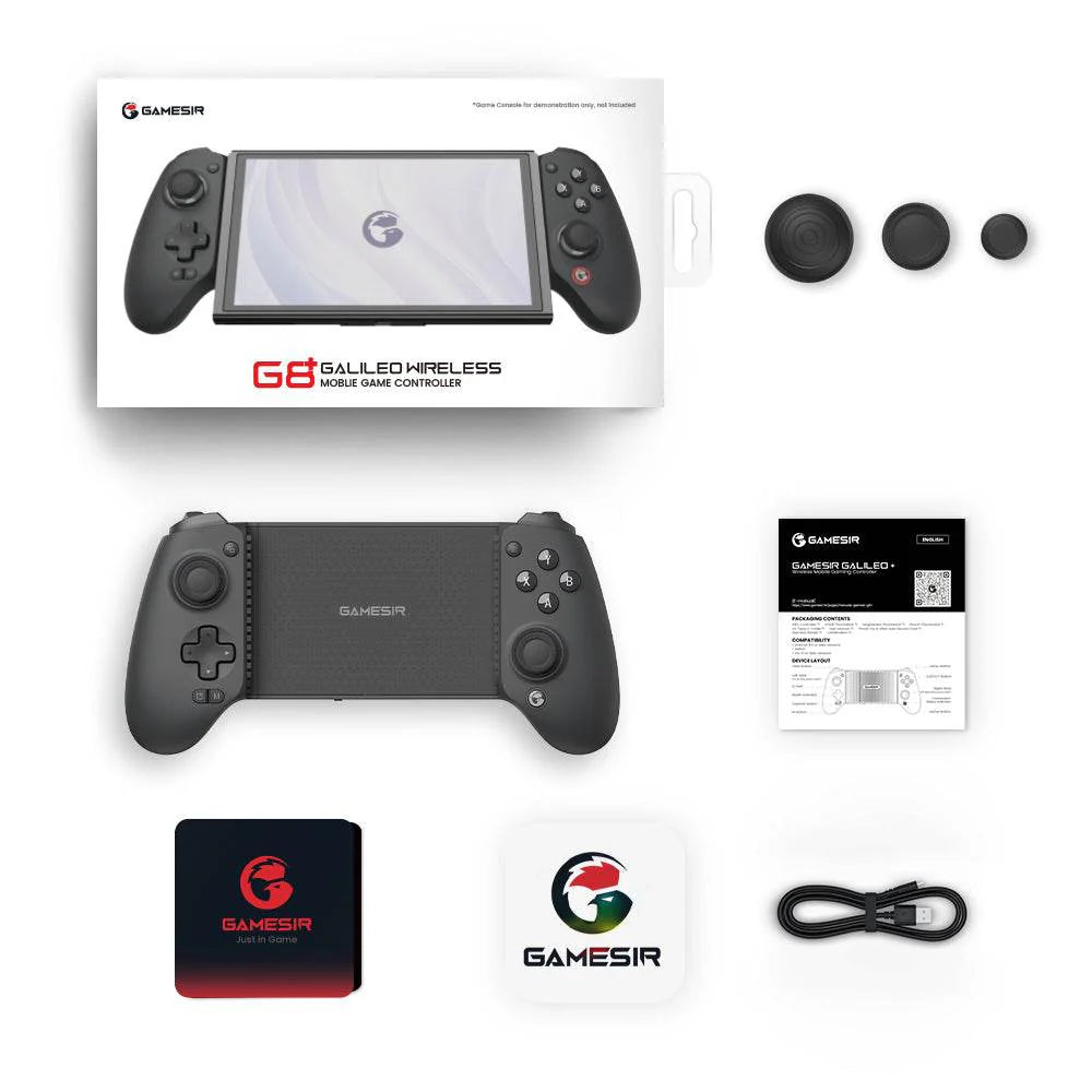 GameSir G8 PLUS Galileo Bluetooth Stretchable Mobile Gamepad for Android & iPhone IOS Nintendo Switch, Plug and Play Gamepad with Hall Effect Joysticks/Hall Trigger, 3.5mm Audio Jack