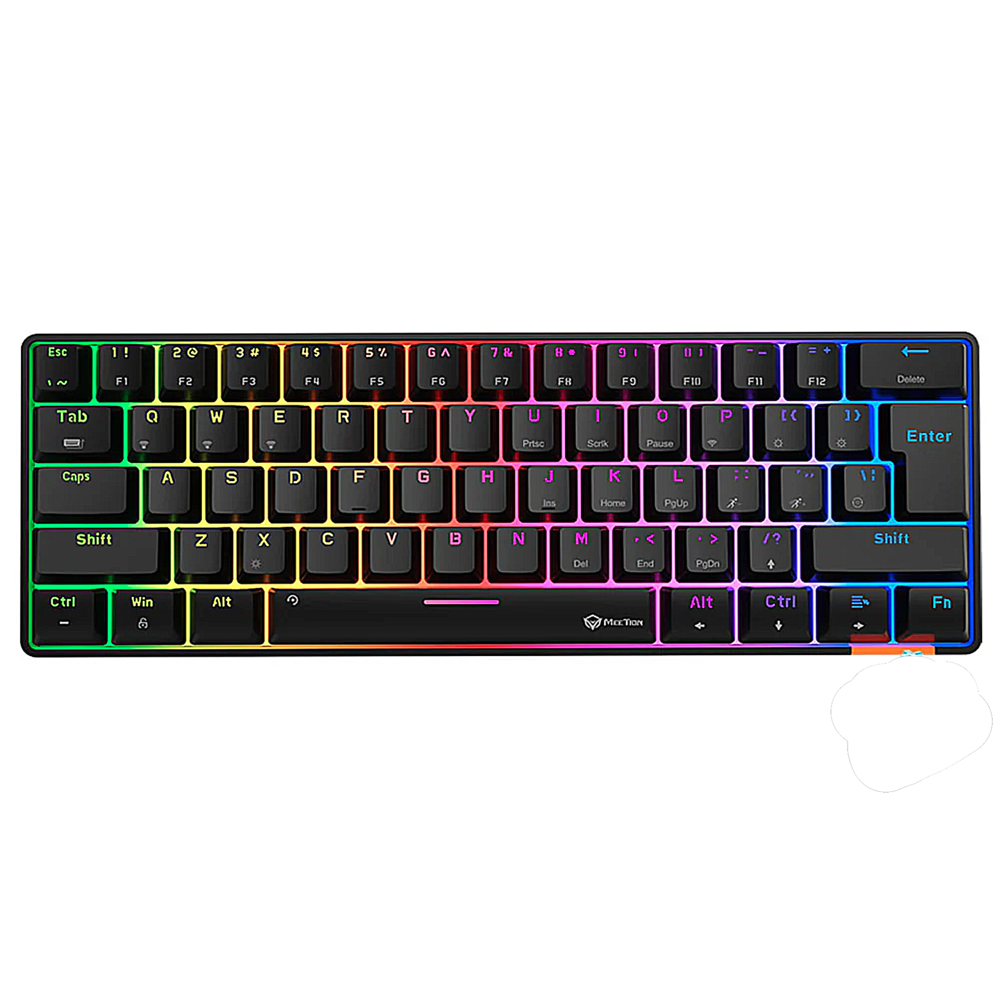 MEETION MK005BT Hestia RGB WIRELESS Mechanical Keyboard - White | Black