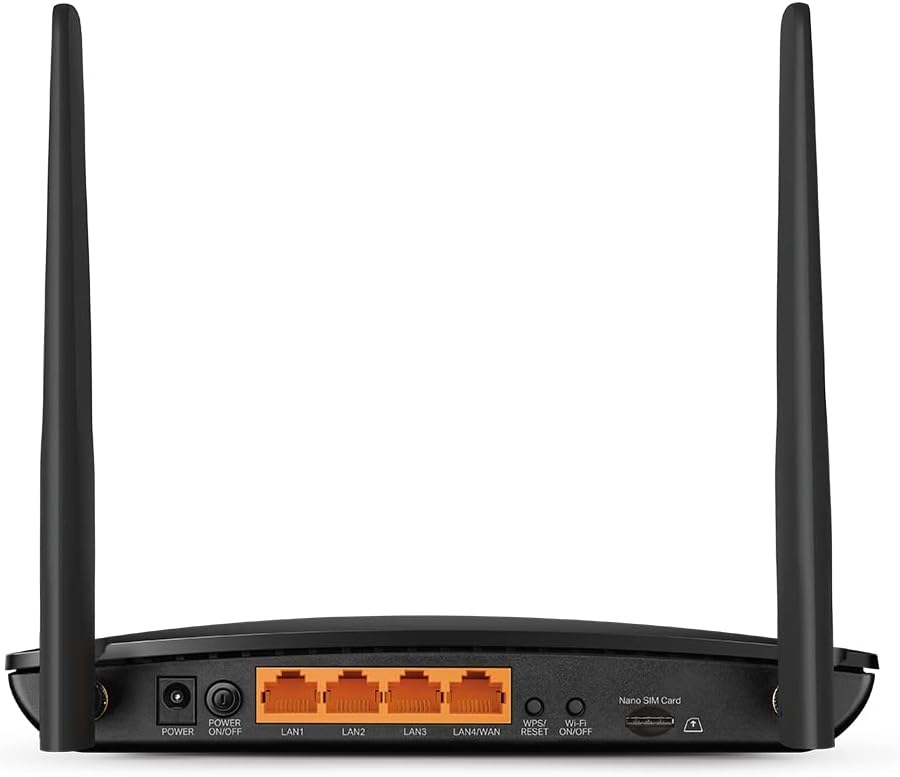 TP-Link Archer MR600 AC1200Mbps 4G+ Cat6 Wireless Dual Band 4G Router With Sim Slot, SIM Slot Unlocked, MU-MIMO technology, WiFi Router Mode, No Configuration required,Guest Network & Parental Control