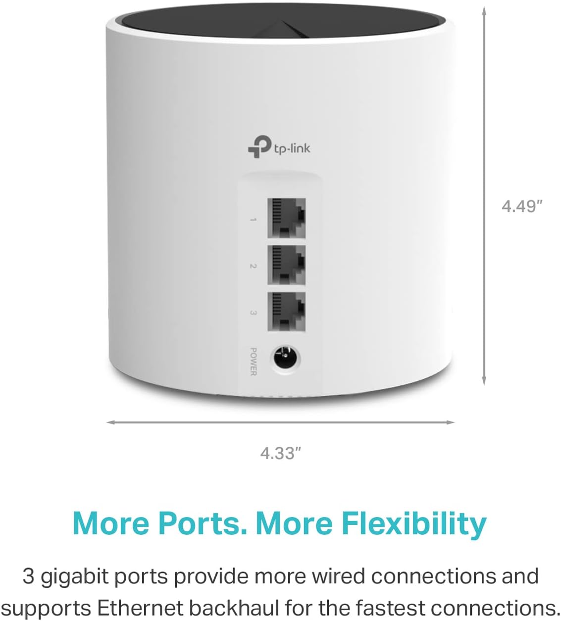 TP-Link Deco X55 AX3000 WiFi 6 Mesh System - Covers up to 2500 Sq.Ft., Replaces Wireless Router and Extender, 3 Gigabit Port - 1-Pack | 3-Pack