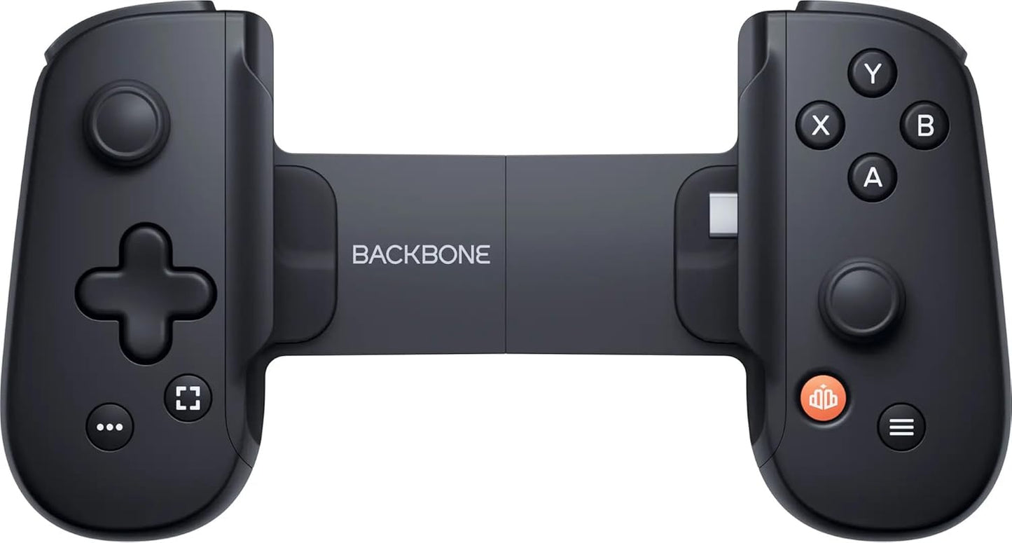 BACKBONE One Mobile Gaming Controller, USB-C Phone Controller for Android & iPhone 15/16/17 Series, 2nd Gen, Play Xbox, PlayStation, Fortnite, Call of Duty & More