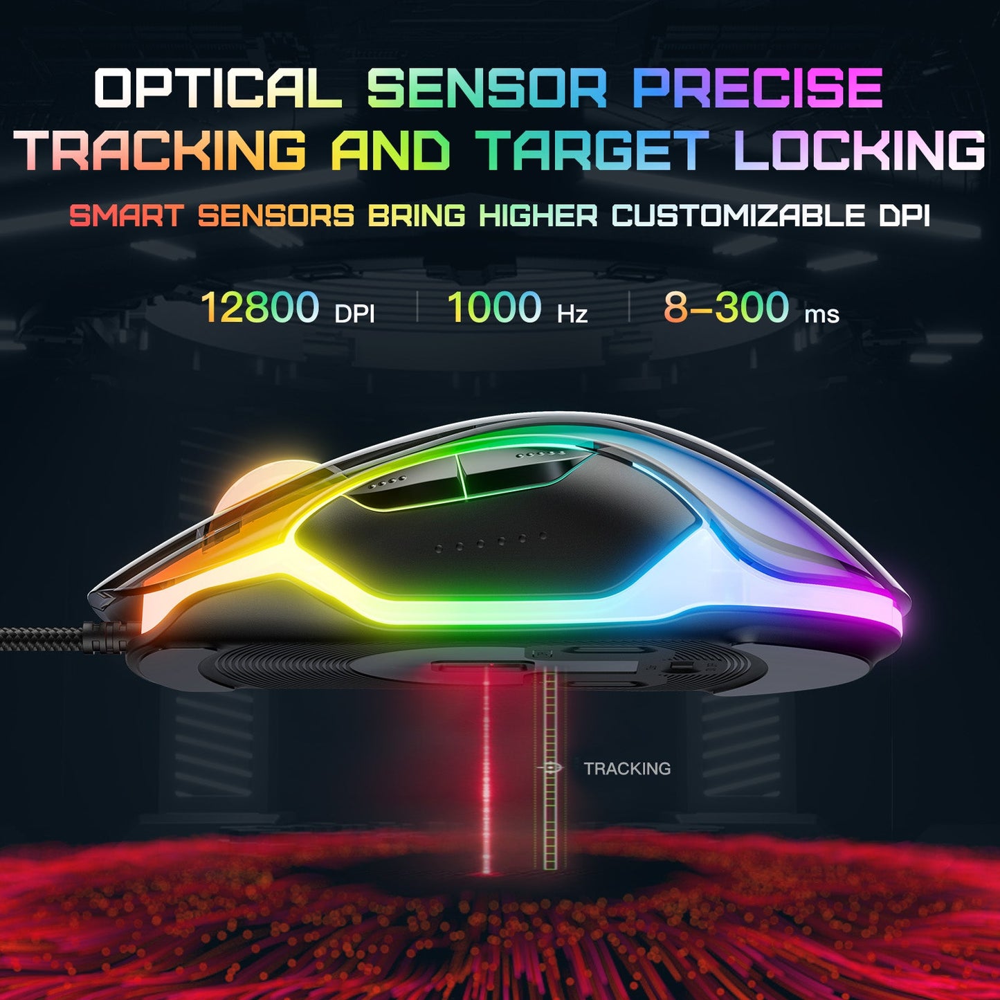 Onikuma CW925 RGB Wired eSports Gaming Mouse