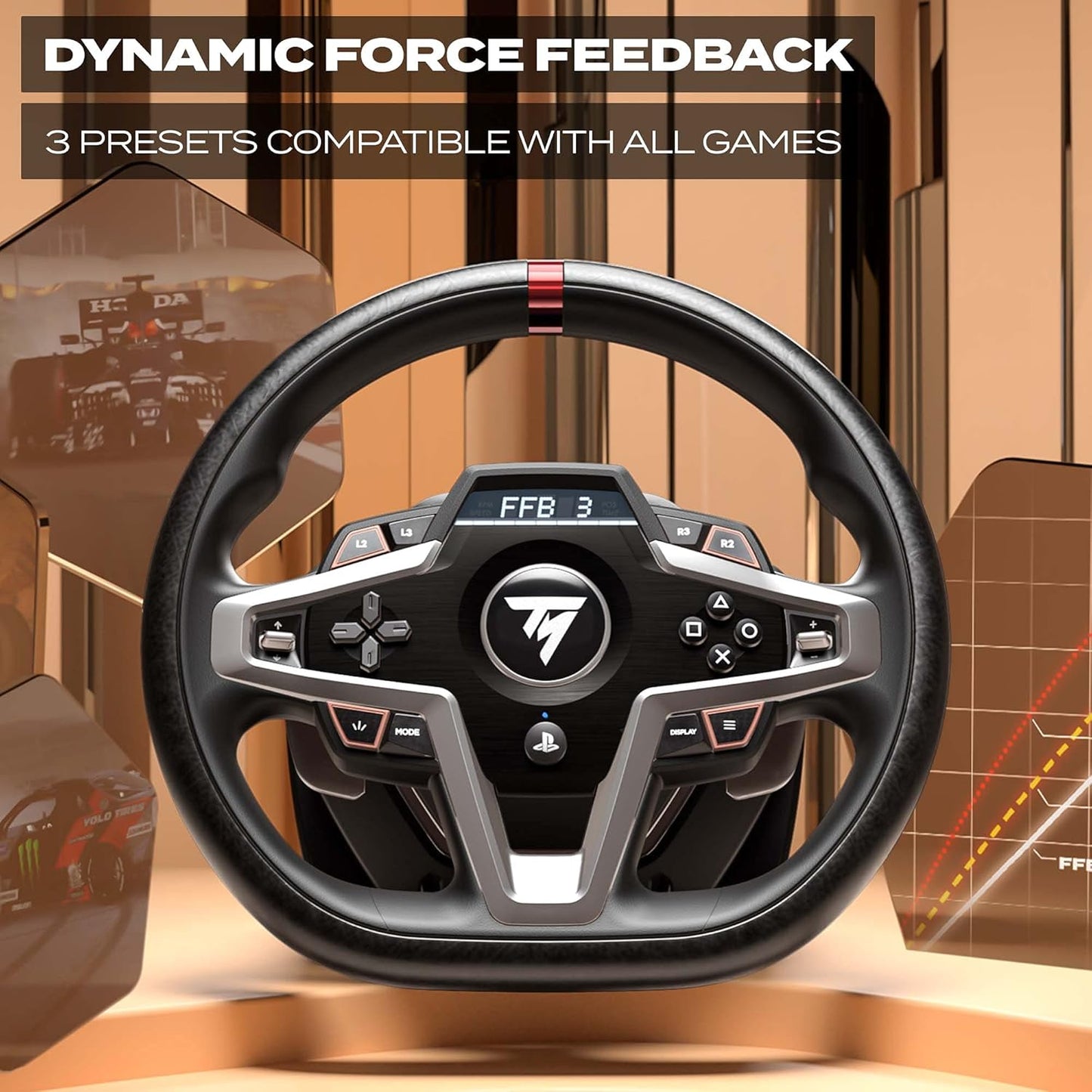 THRUSTMASTER T248P Force Feedback Racing Steering Wheel - PS5 | PS4 | PC