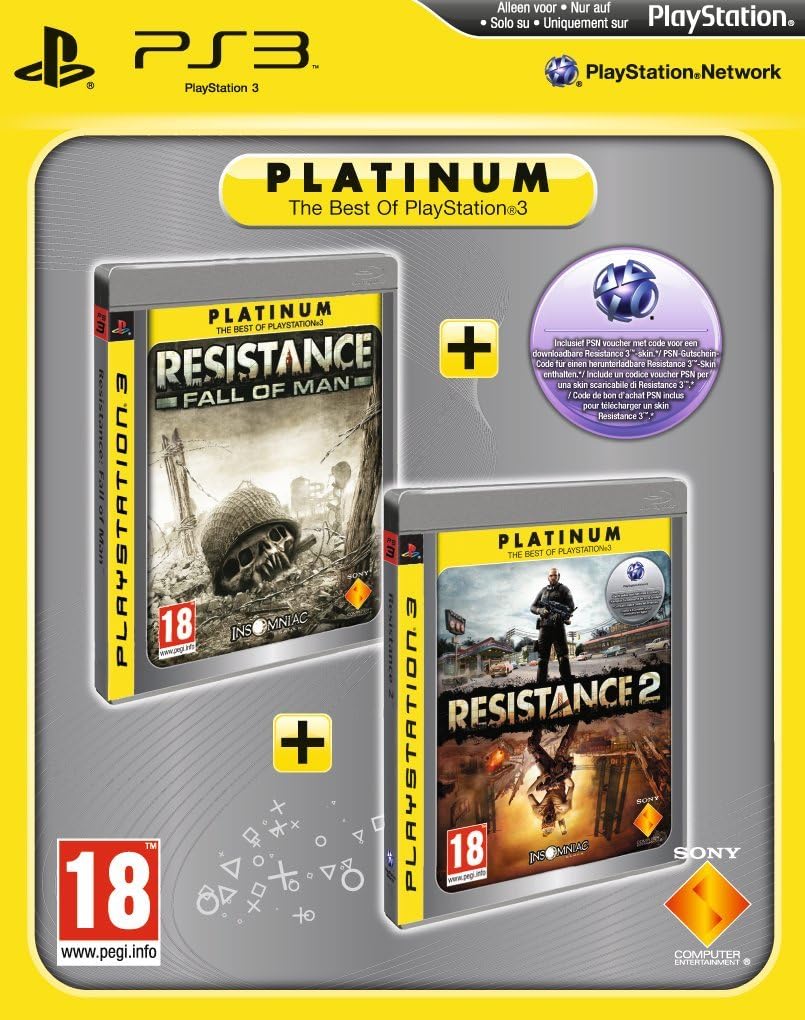 Resistance: Fall of Man & Resistance 2 - Platinum Double Pack - PlayStation 3 (SEALED)