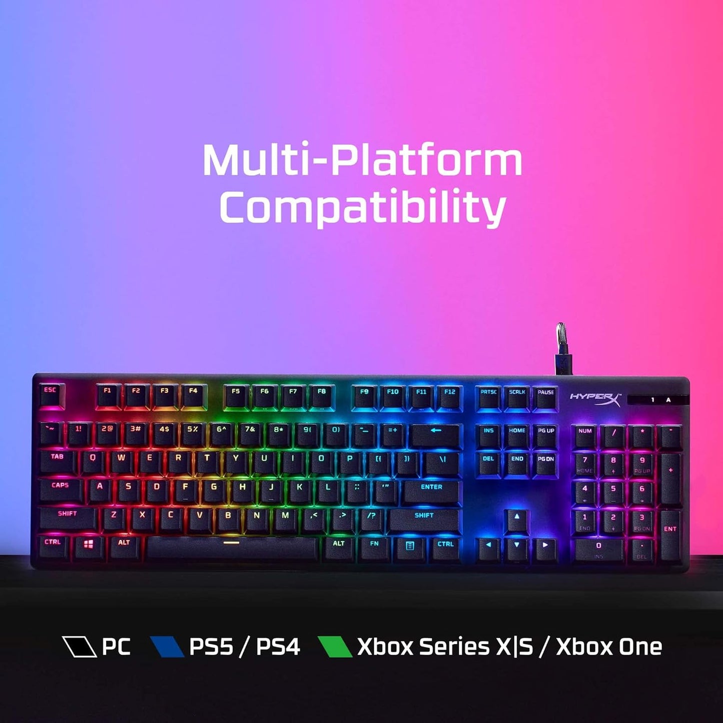 HyperX Alloy Origins PBT HX Red - Full Size Mechanical Gaming Keyboard