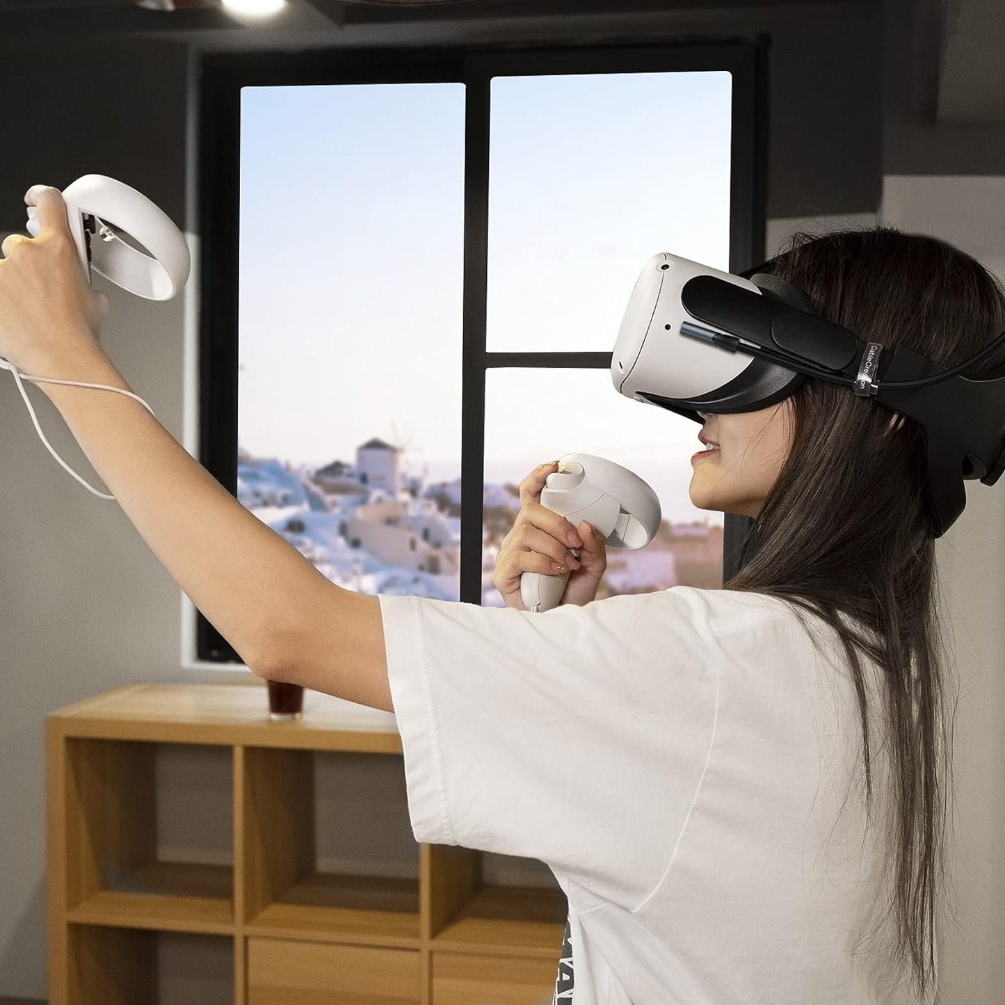 كابل ربط 3M من CableCreation متوافق مع كابل Meta Quest Pro/Quest3/Quest2/ USB إلى USB C 3.1