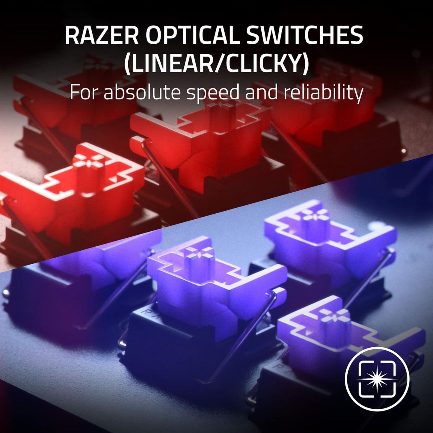 Razer Huntsman V2 TKL Tenkeyless Gaming Keyboard - Purple Switch