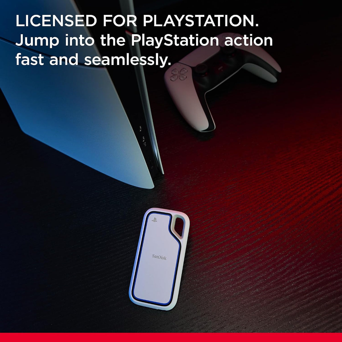 Sandisk 2TB Extreme Portable SSD for PS5 Edition, Up to 1050MB/s Read Speeds