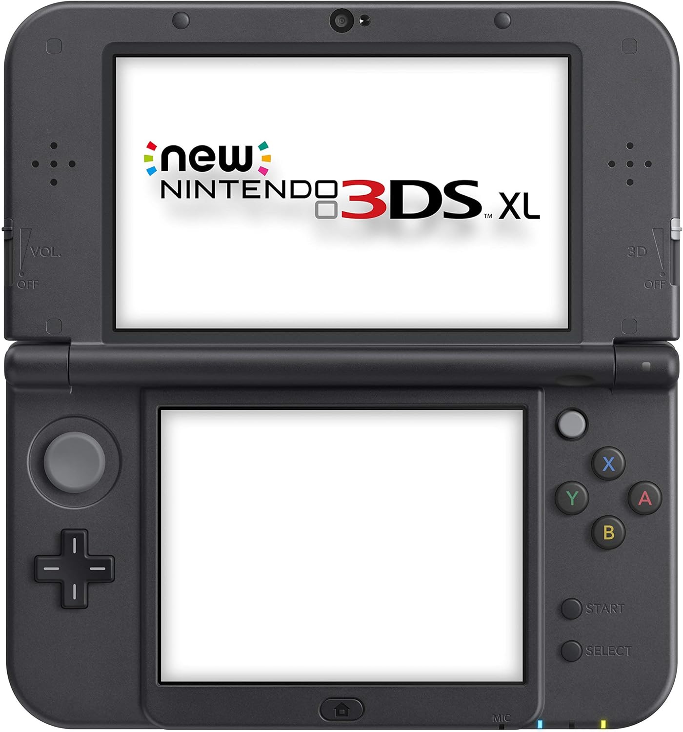 New Nintendo 3DS XL Modded With Games - Solgaleo Lunala Black Edition RESHELL - (USED)