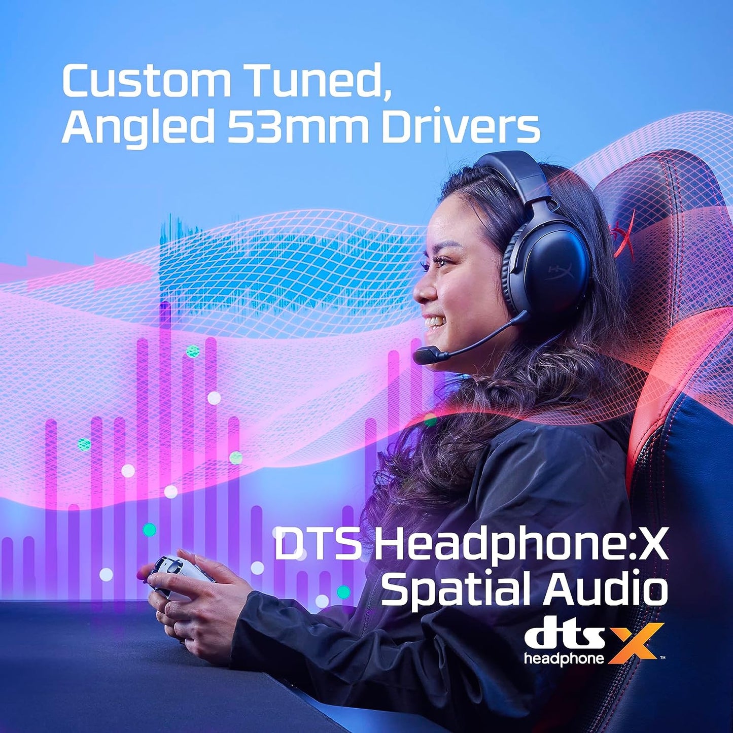 HyperX Cloud III Wireless Gaming Headset - PC | Nintendo Switch | PS4 | PS5 | Xbox Series - BLACK