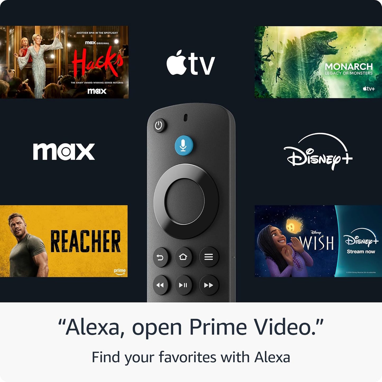 Amazon Fire TV Stick HD (أحدث طراز)، جهاز التحكم عن بعد الصوتي Alexa، أدوات التحكم في المنزل الذكي، البث عالي الدقة