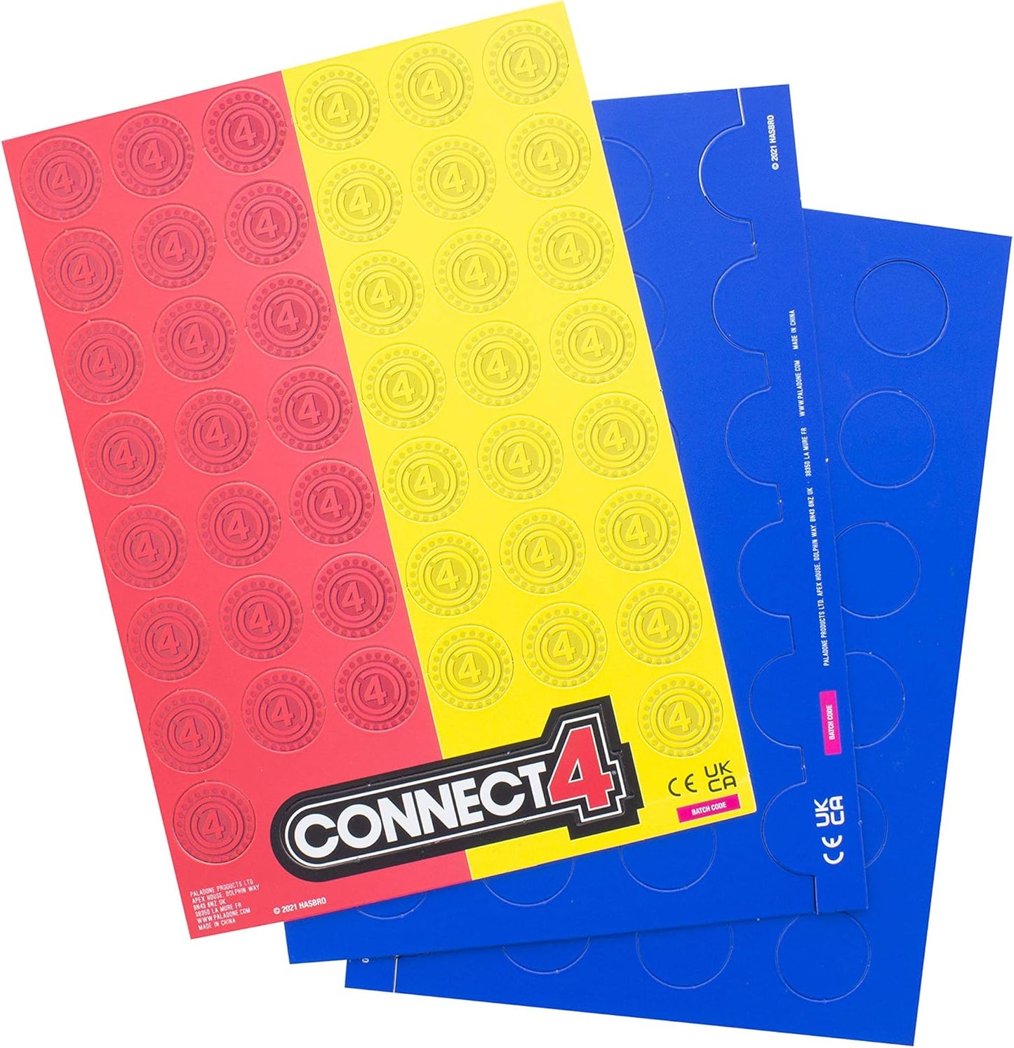 Paladone Connect 4 Fridge Magnet Game, Includes 47 Refrigerator Magnets