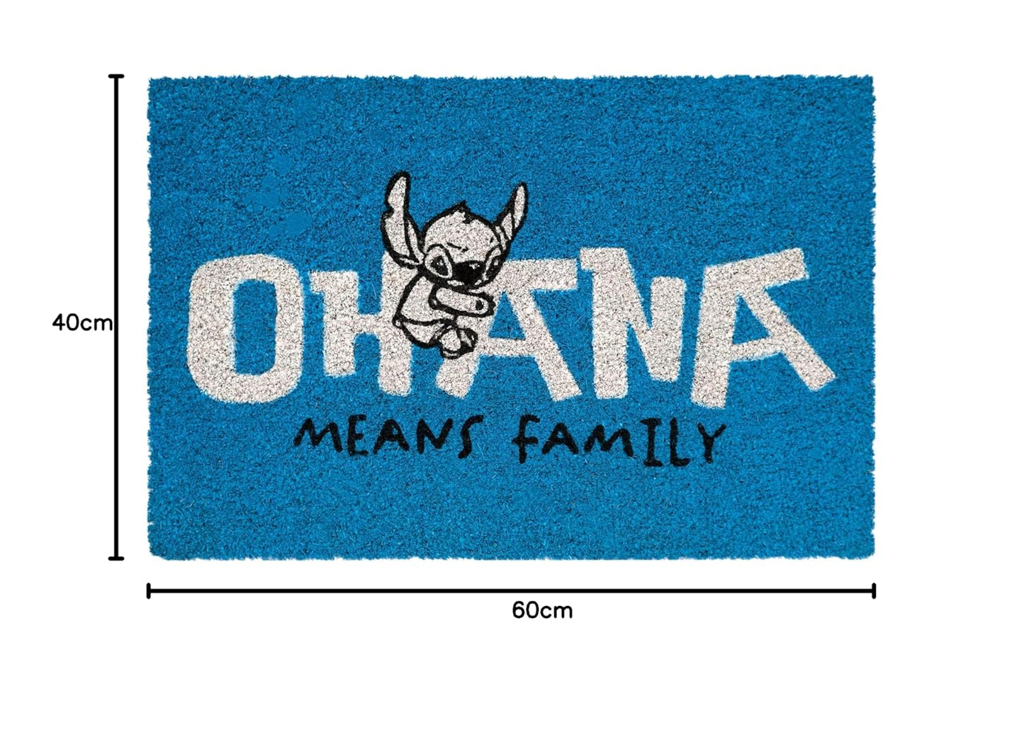 Grupo Erik Disney Stitch Doormat | 15.7 x 23.6 inches (40 x 60 cm) | Stitch Disney Gifts | Coconut Coir | Eco-Friendly 100% | Indoor Door Mat & Outdoor Door Mat | Lilo and Stitch Gifts
