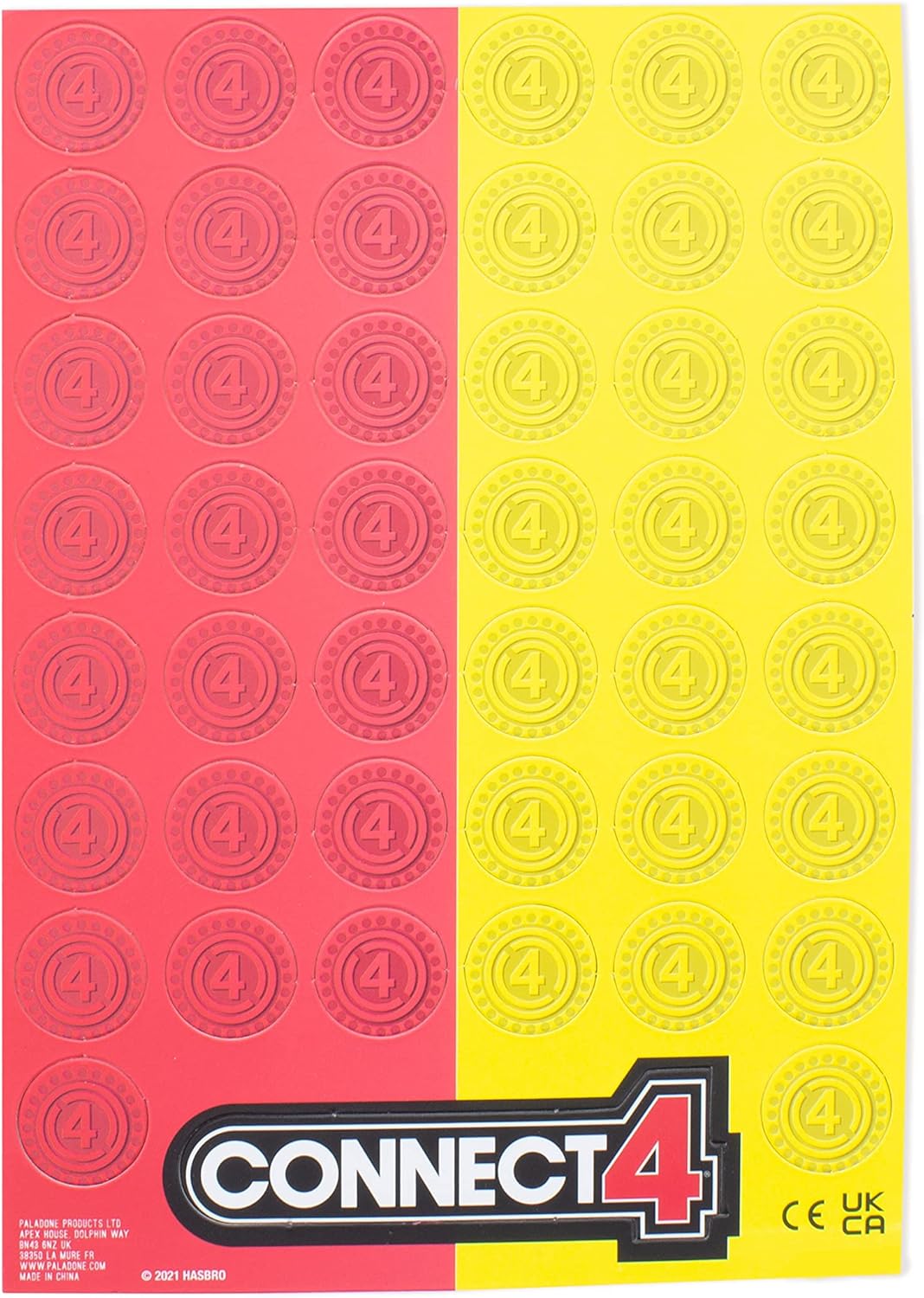 Paladone Connect 4 Fridge Magnet Game, Includes 47 Refrigerator Magnets
