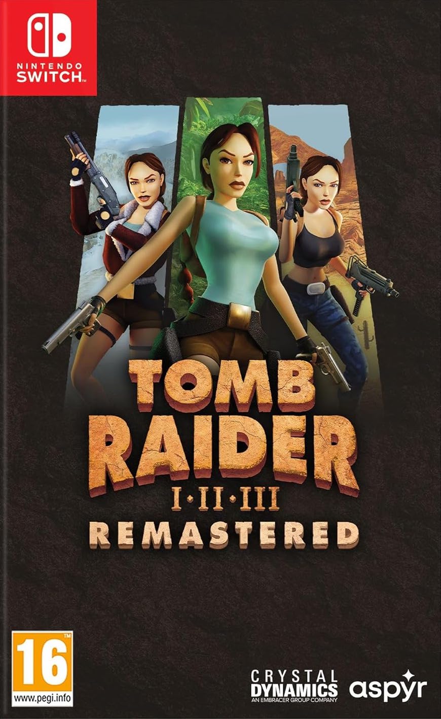 Tomb Raider I-III Remastered Starring Lara Croft - Nintendo Switch