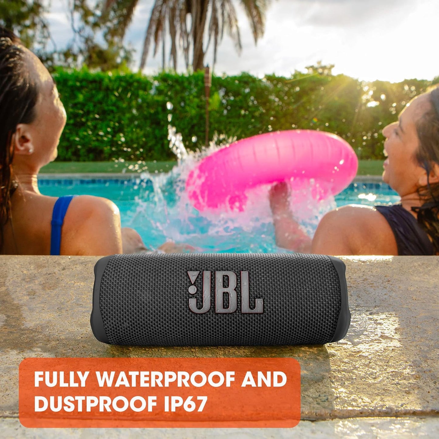 JBL Flip 6 - Portable Bluetooth Speaker, Powerful Sound and Deep Bass, IPX7 Waterproof, 12 Hours of Playtime
