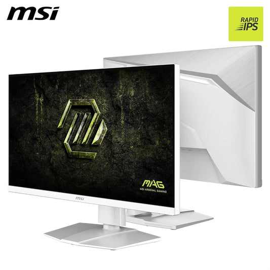 MSI MAG 274QRFW E20 27-Inch Gaming Monitor, 2560x1440, WQHD Rapid IPS, 200Hz, 0.5ms, DisplayHDR 400, Eye care, AI vision, HDMI 2.0b, DP 1.4a, Frame-less, Vesa Mount, White