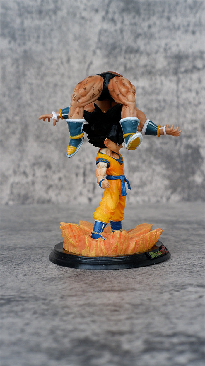 Dragon Ball Z Goku Effortlessly Defeats Nappa 12CM Anime PVC Figure