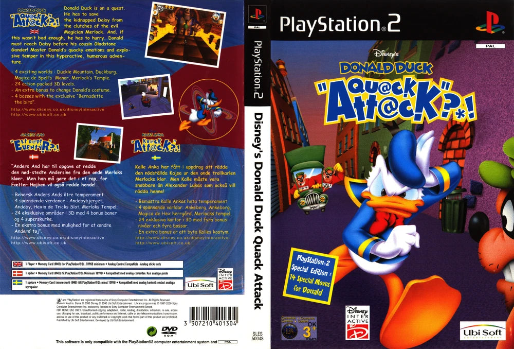 Donald Duck Quack Attack - PlayStation 2 (PAL) - (USED)