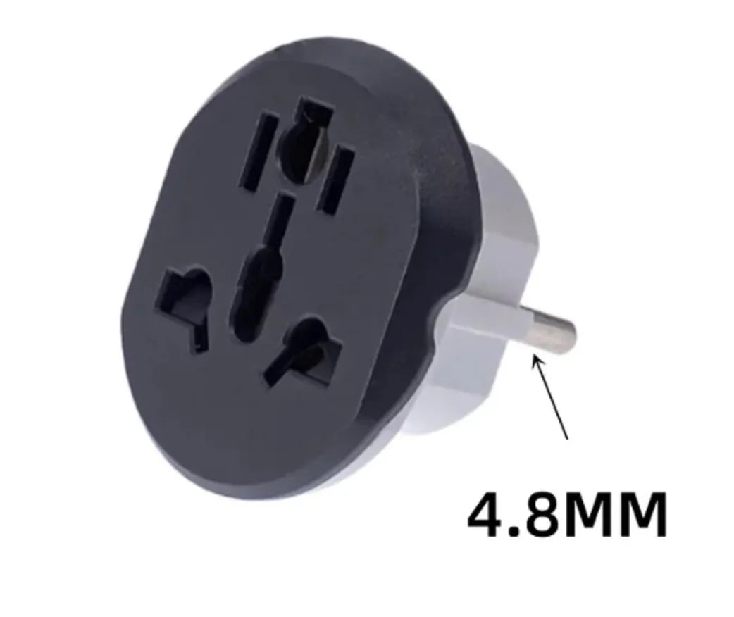 Universal EU KR Plug Adapter AC 250V 16A EU Converter 2 Round Pin Socket Suitable For US UA UK To EU Plug For LAPTOPS & SMART DEVICES