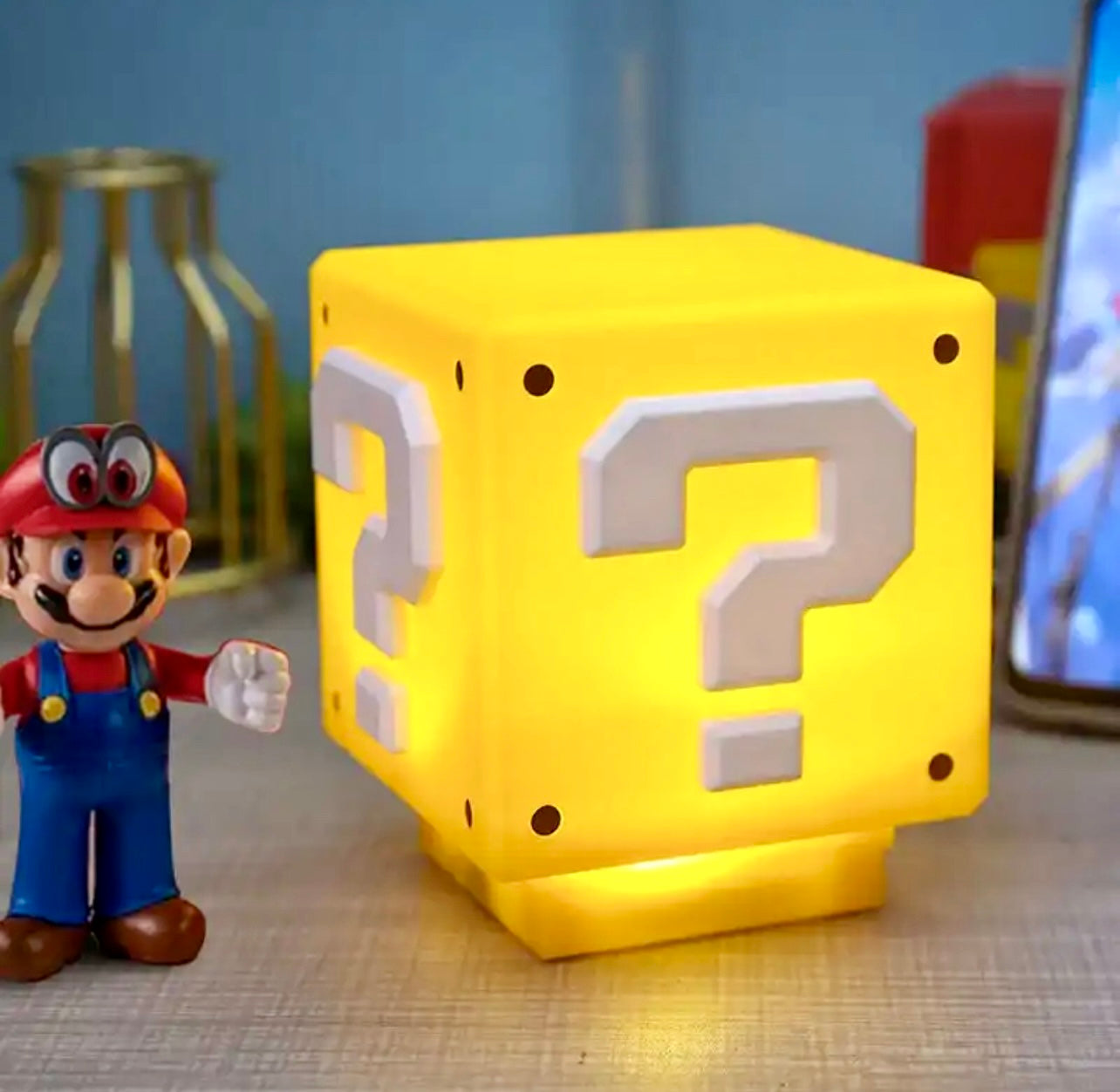 Super Mario Mini Question Block Light