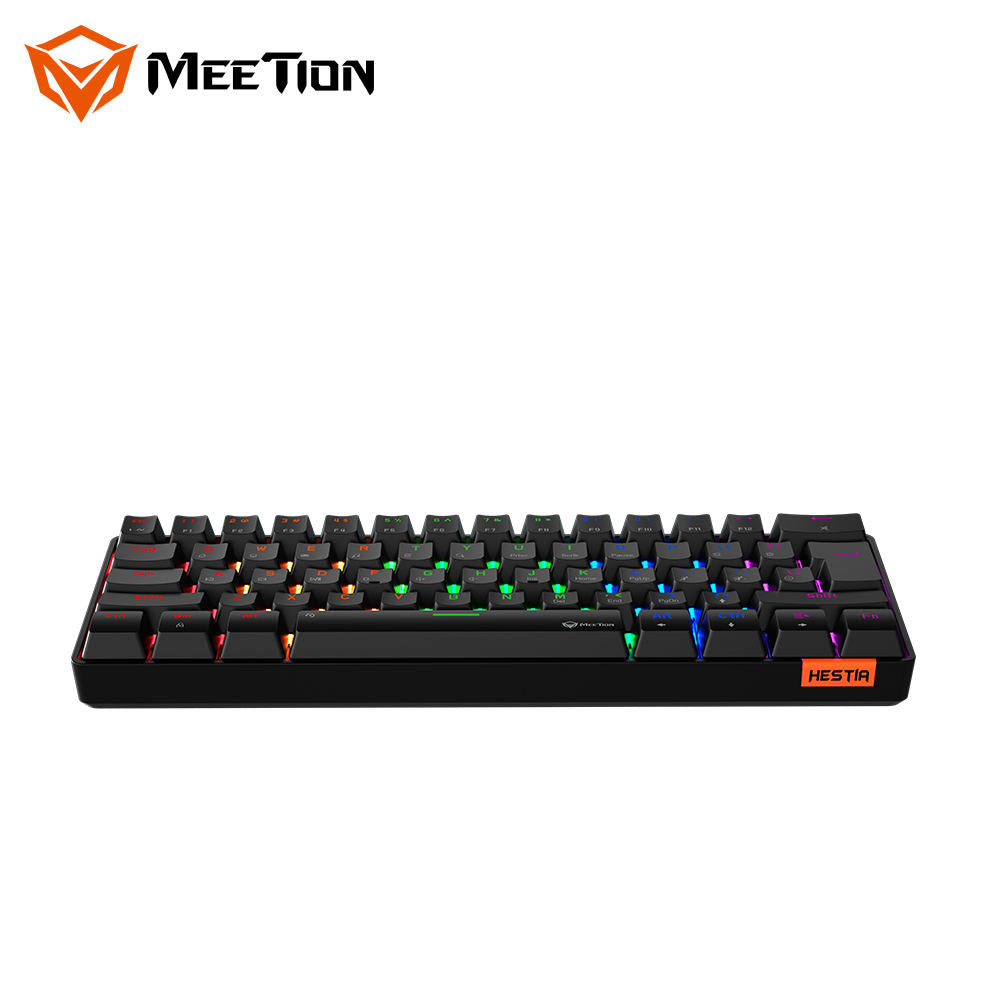 لوحة مفاتيح ميكانيكية سلكية MEETION MK005 Hestia RGB - أبيض | أسود