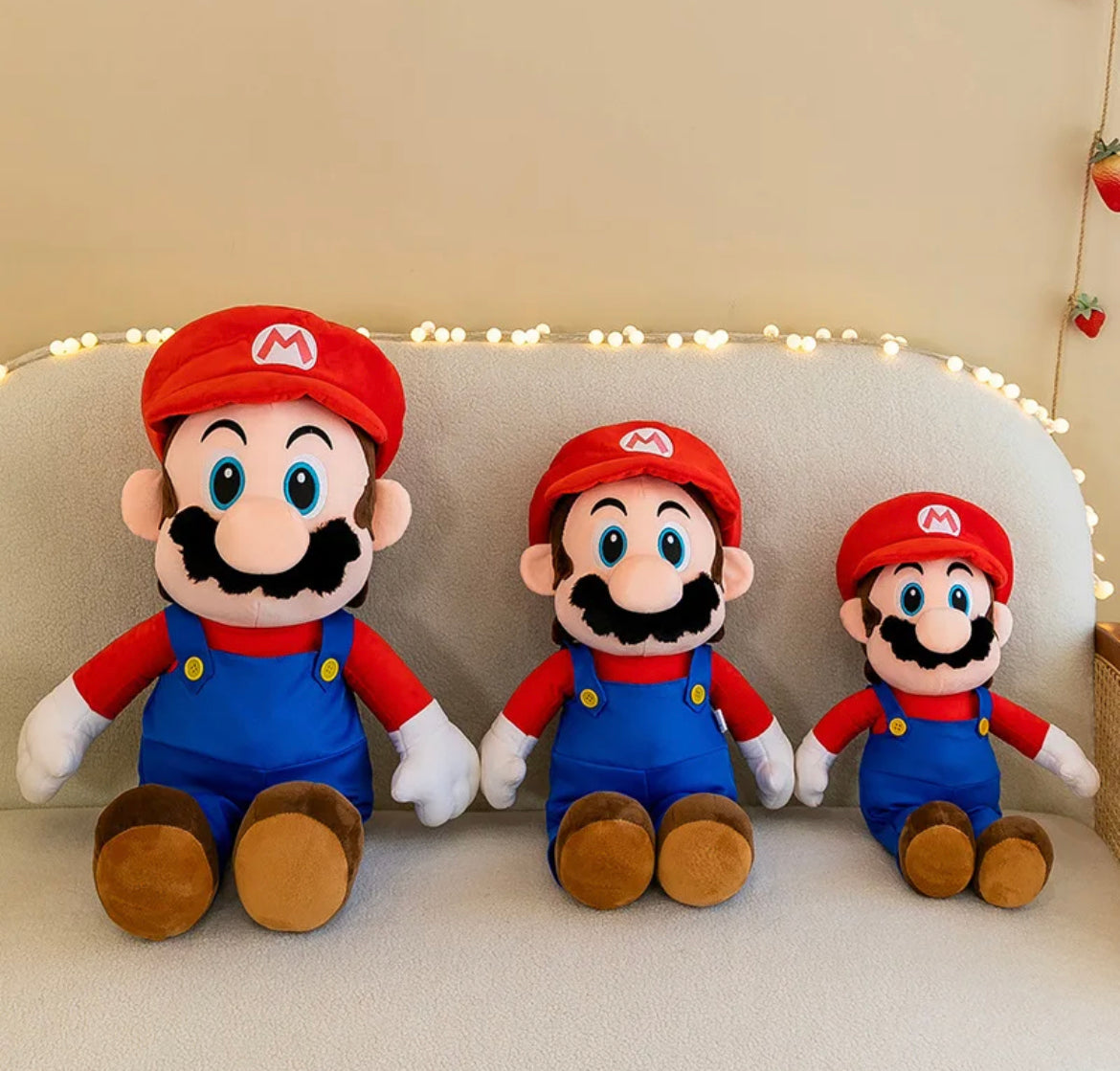 Super Mario Bros Stuffed Plushies 43cm and 58cm - Mario | Luigi