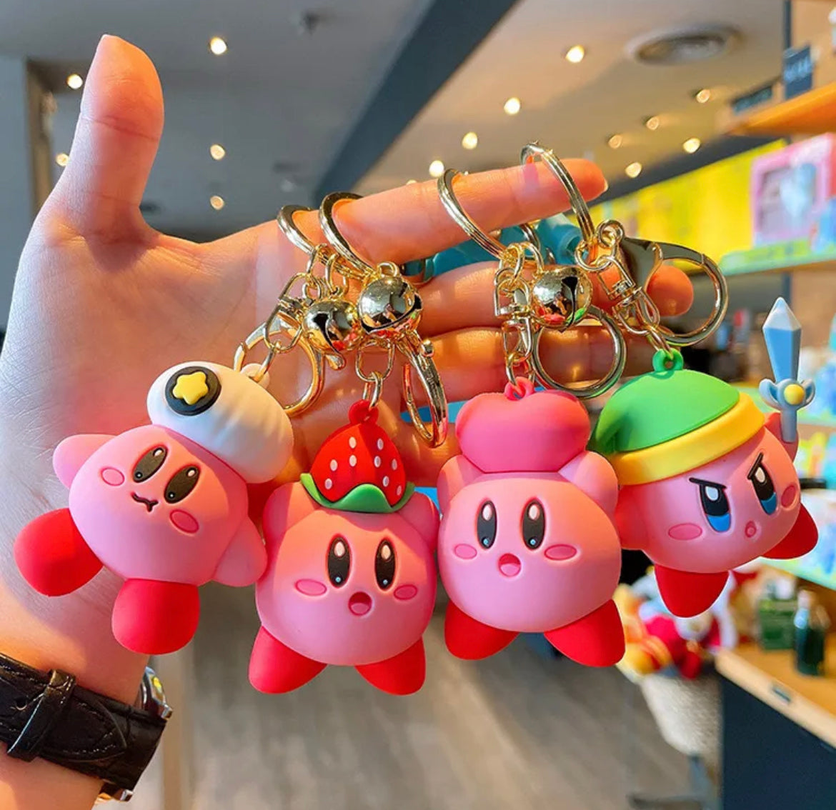 Kirby Star Keychains