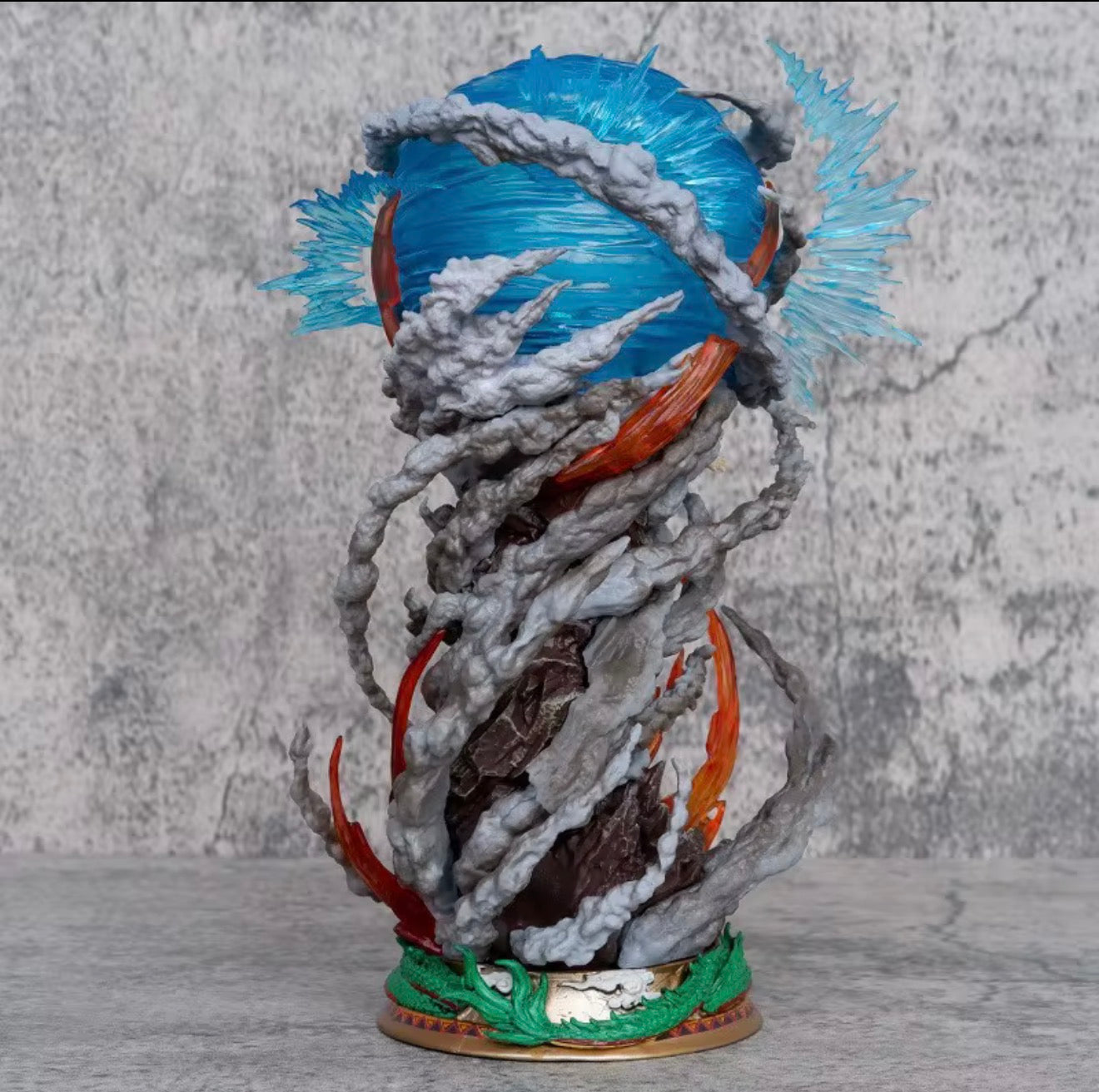 Dragon Ball Z Goku Spirit Bomb With Light 23CM Anime PVC Figure