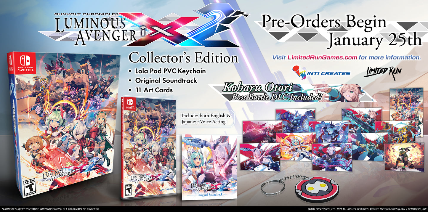Gunvolt Chronicles: Luminous Avenger iX 2 Collector's Edition (Limited Run Games) - Nintendo Switch