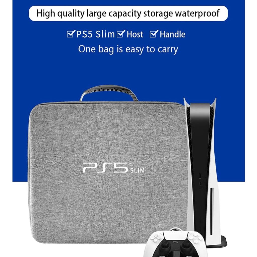 حقيبة حمل صلبة لجهاز PS5 Slim - أسود | أزرق | رمادي