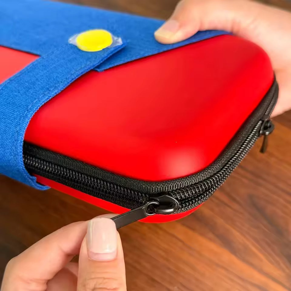 Nintendo Switch 2 Mario Red Blue Travel Carrying Storage Bag Case