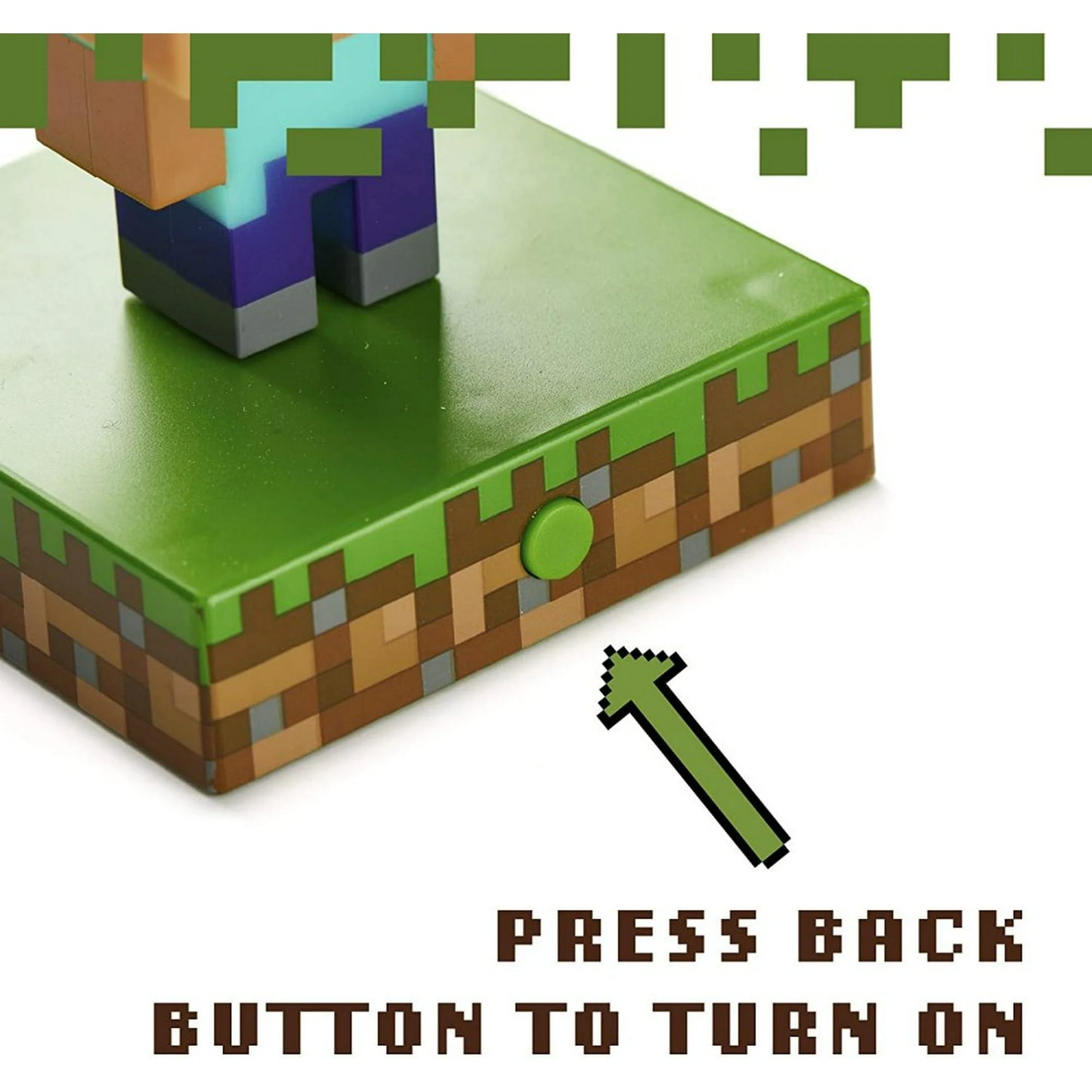 Minecraft Steve Icon Light 3D Lamp - USB Type-C Rechargeable - Minecraft Merch