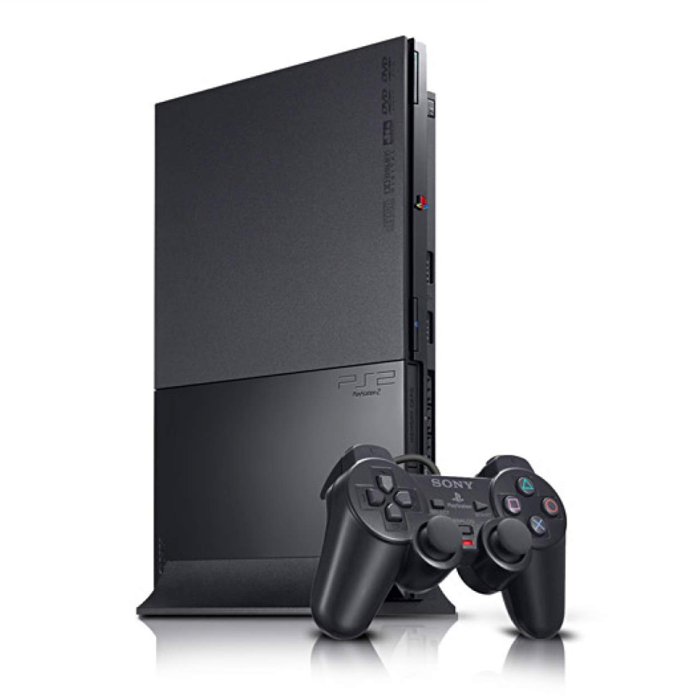 Sony PlayStation 2 Slim Console (Modded) - PS2 Black (USED)