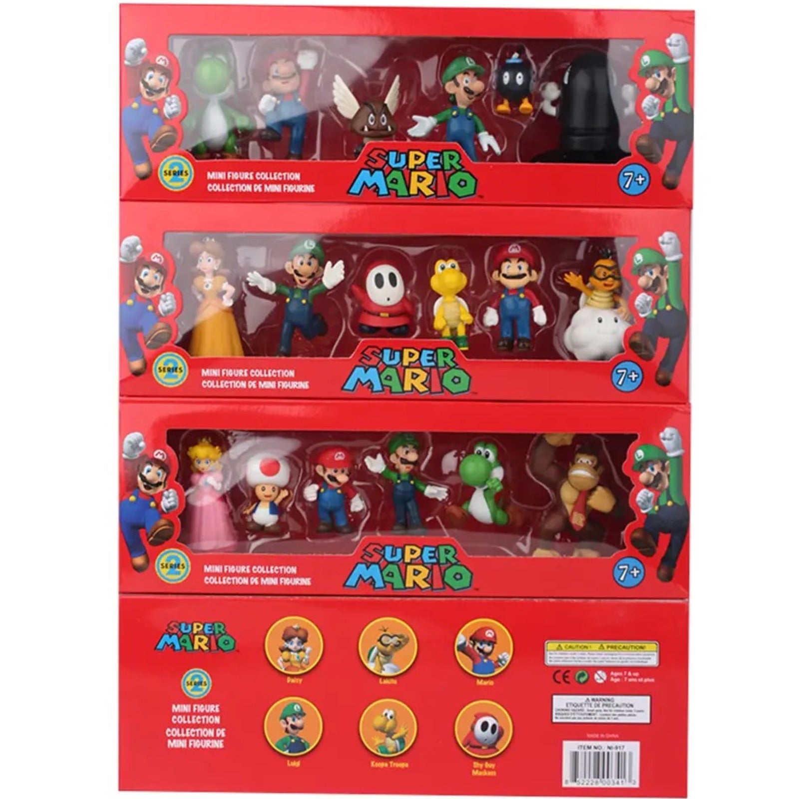 Super Mario 6 Pieces Figure Set Collection - 3 Models – Game Bros LB