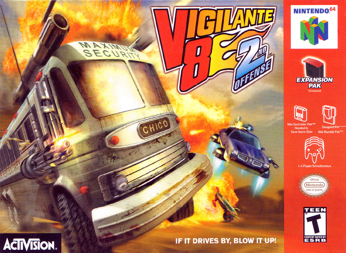 Vigilante 8 2nd Offensive - Nintendo 64 (N64) NTSC - (CIB)