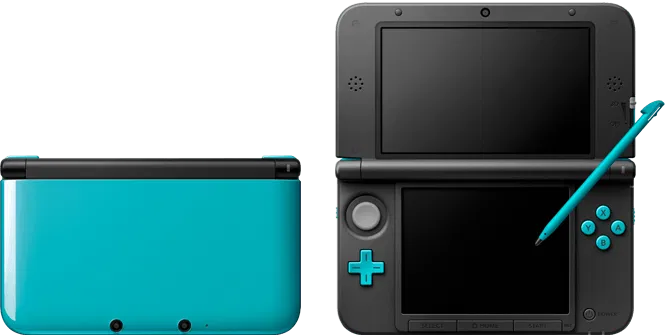 Nintendo 3DS XL LL - Turquoise Black - Modded WITH FREE GAME STORE 32GB - (USED)