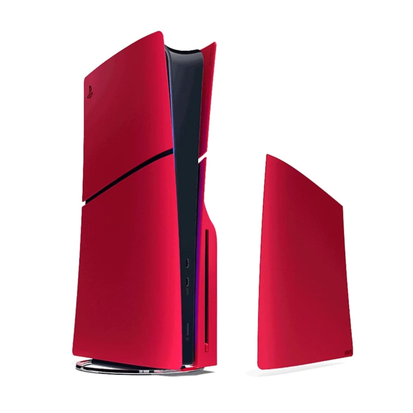 PS5 Slim Disc Edition Console Covers Face Plate Replica - Volcanic Red