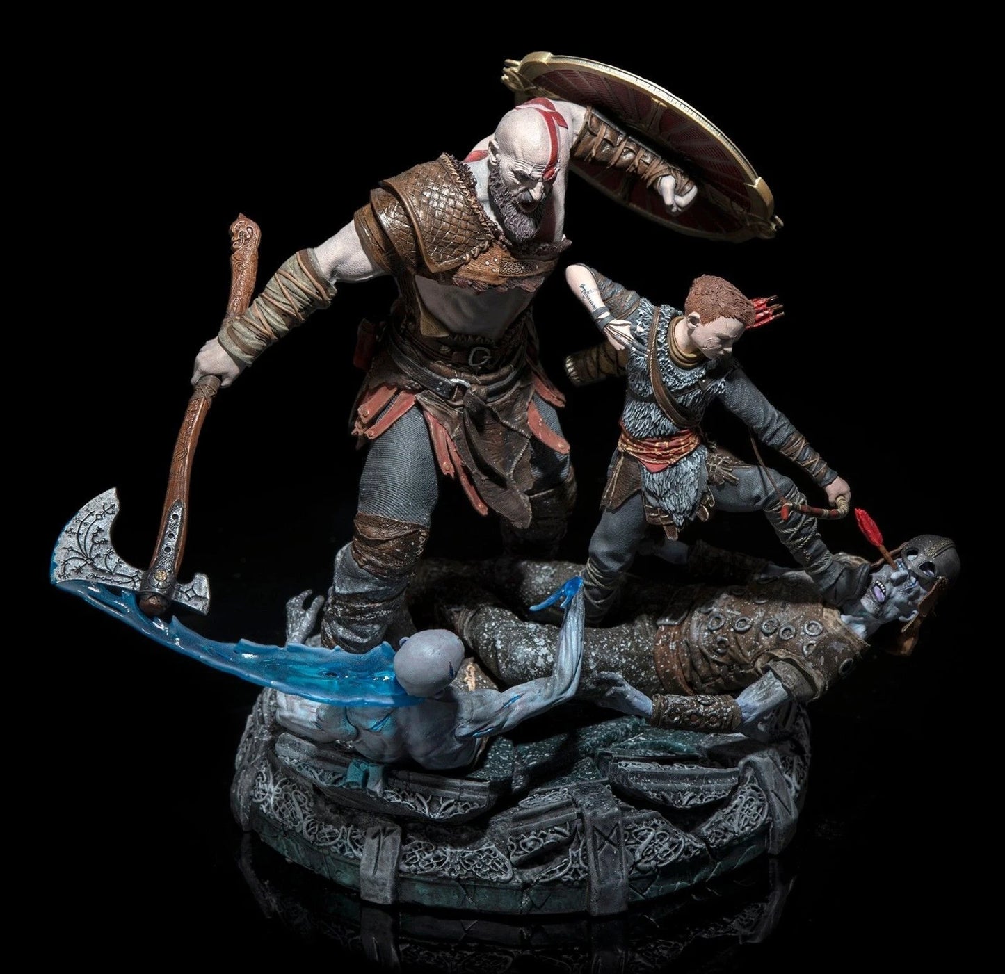 God of War Stone Mason's Collector's Edition (Statue Only) Kratos and Atreus PS4