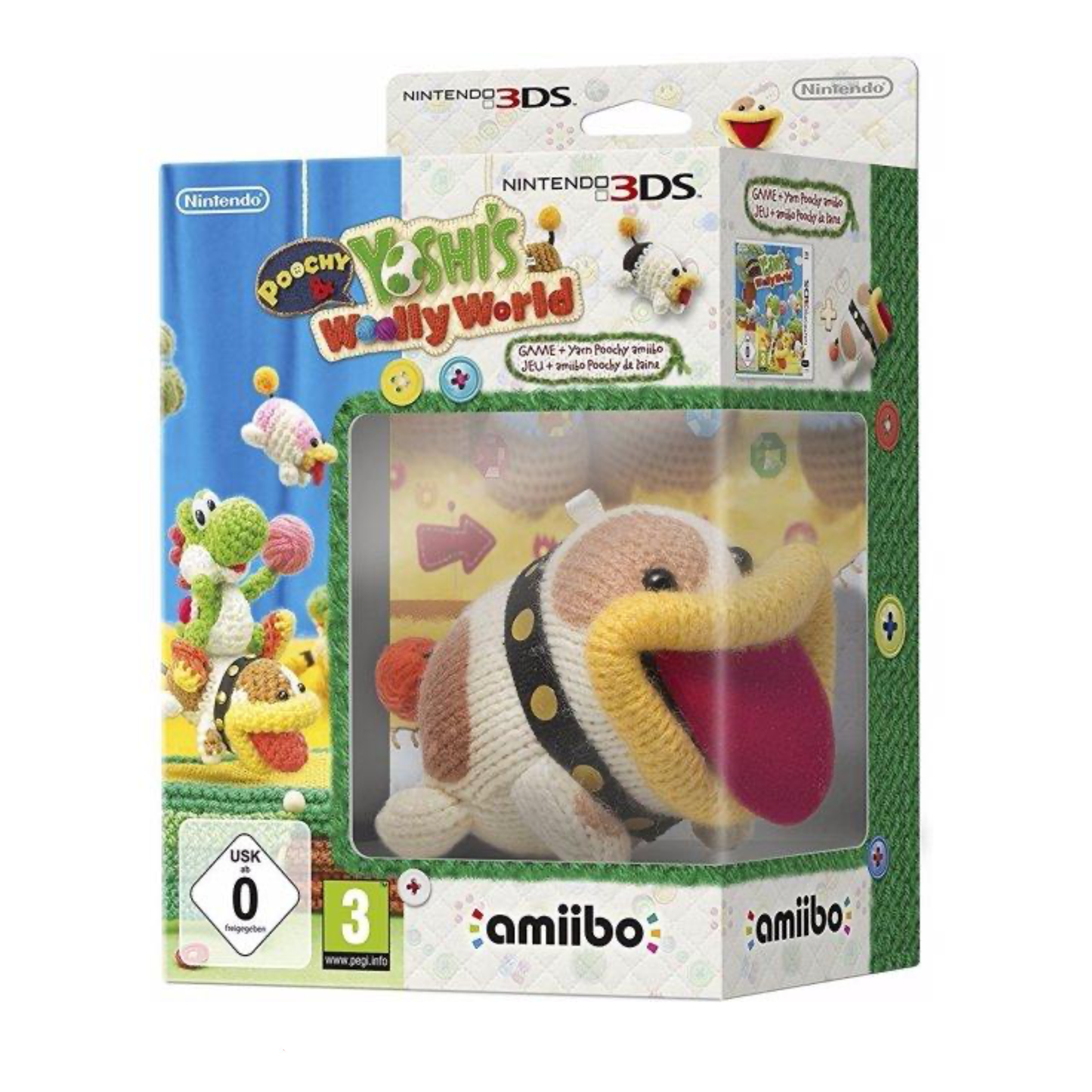Yoshi’s Wooly World + Amiibo Yarn Poochy – Nintendo 3DS