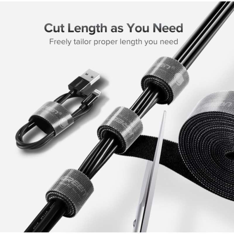UGREEN VELCRO SELF ADHESIVE CABLE ORGANISER | Strong Adhesion | Reusable | 2m Length 20mm Width