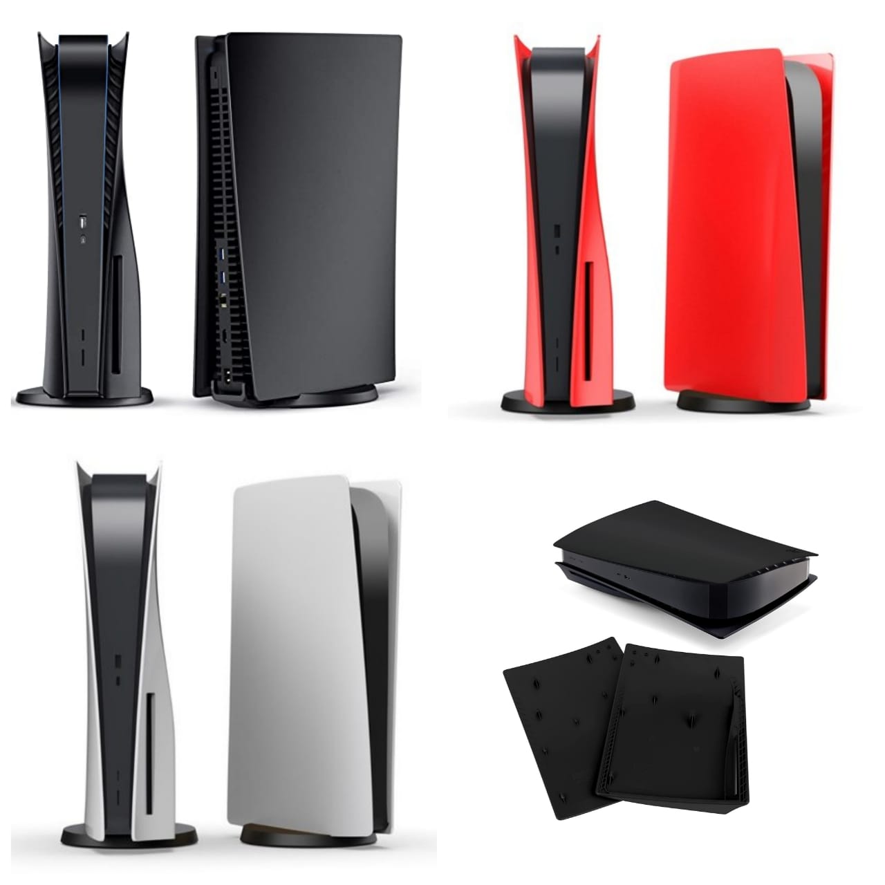 Playstation 5 Fat Phat Cover Shell Replica - Red | Black | Silver | Gold | Blue | Purple | Camo
